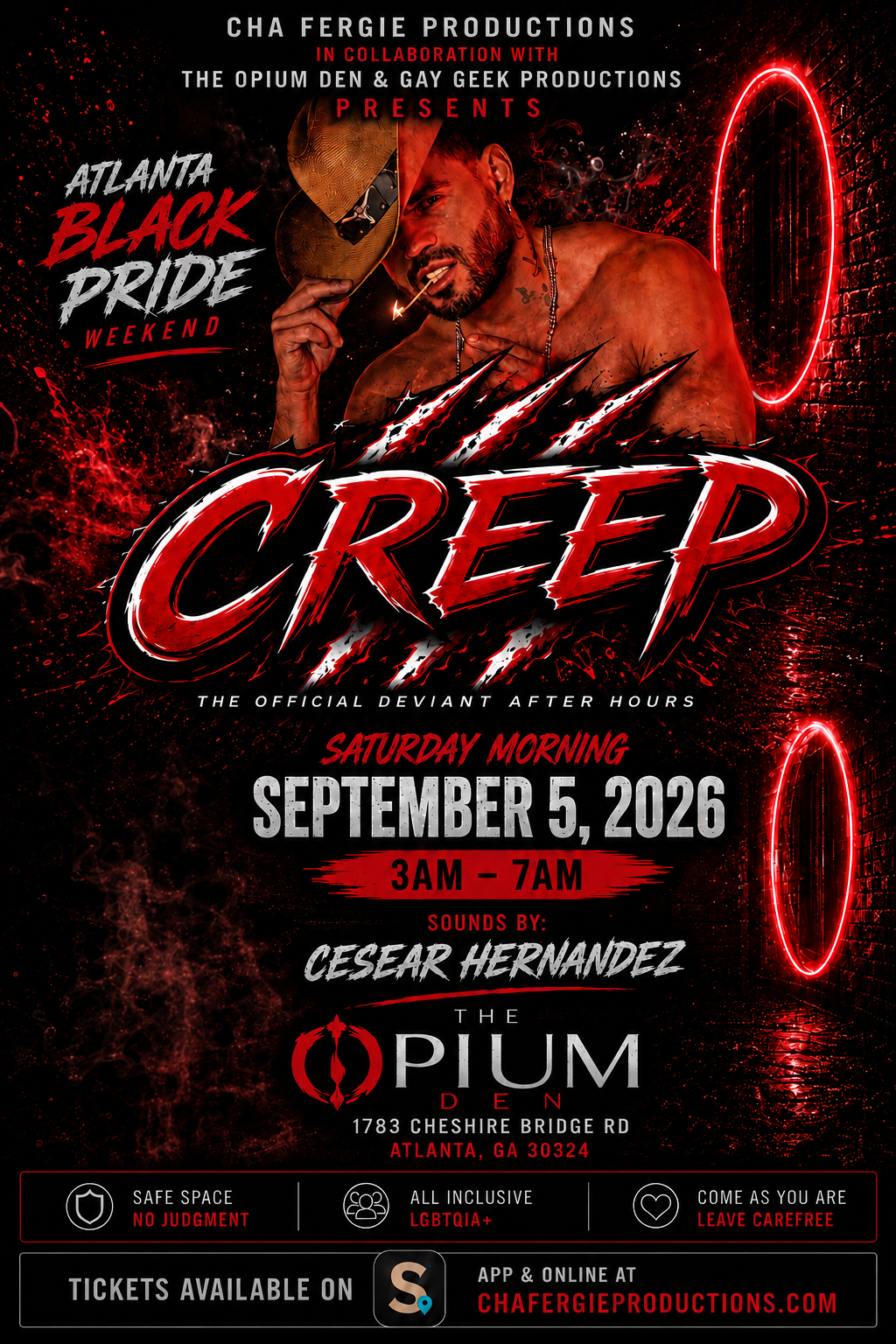CREEP flyer for September 5, 2026